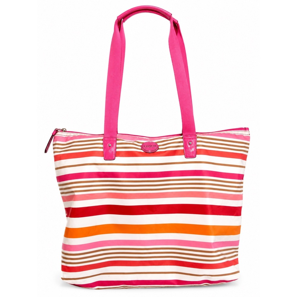Coach Large Nylon Stripe Tote - Packable and Washable!